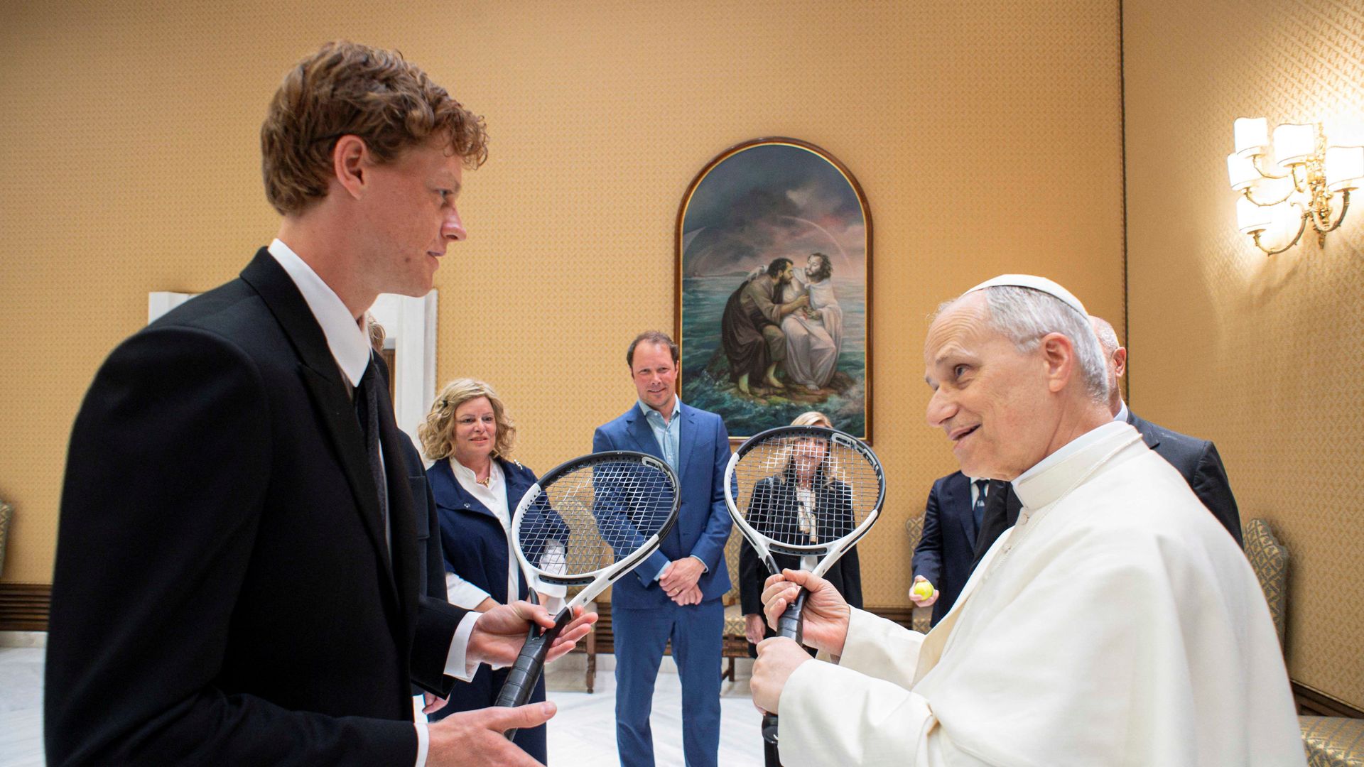 Sinner in the Vatican as tennis star meets Pope Leo
