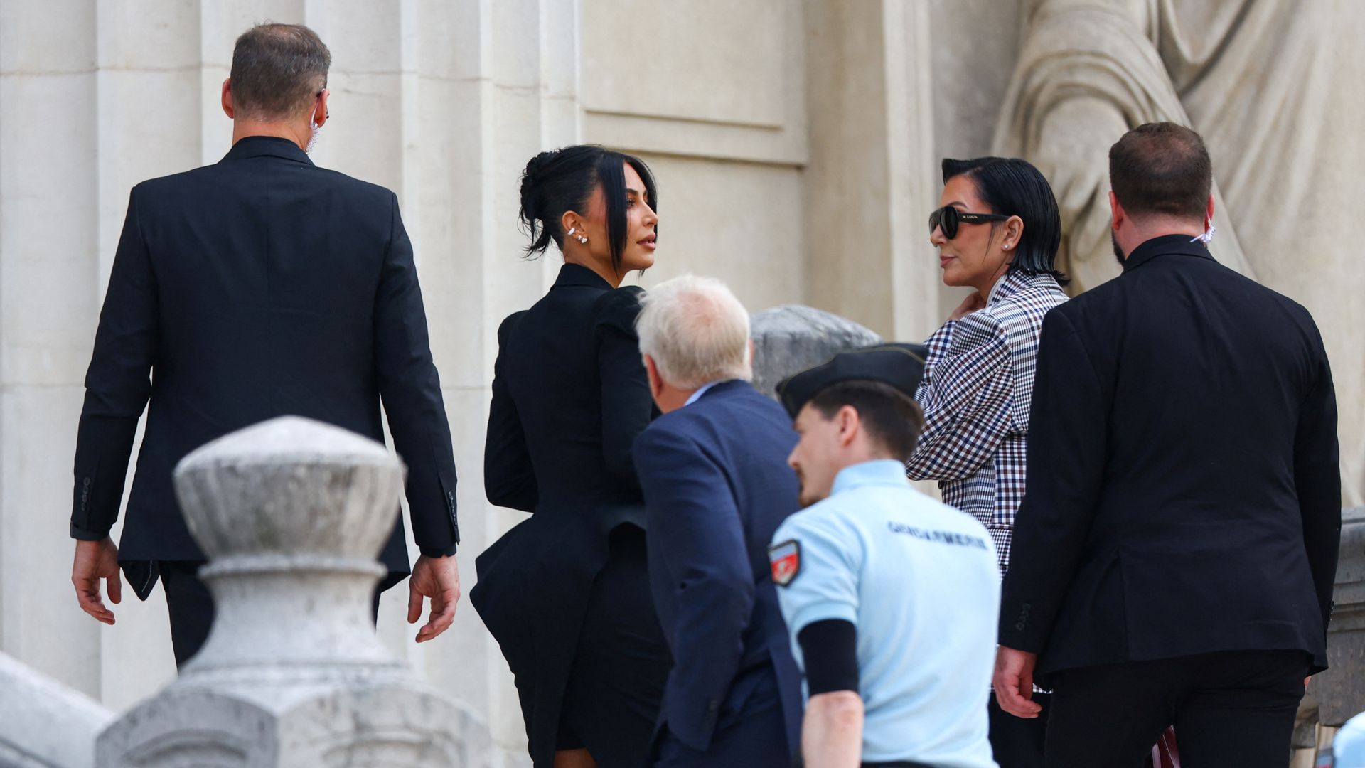 Kim Kardashian arrives at court to 'confront' her alleged attackers in Paris robbery trial