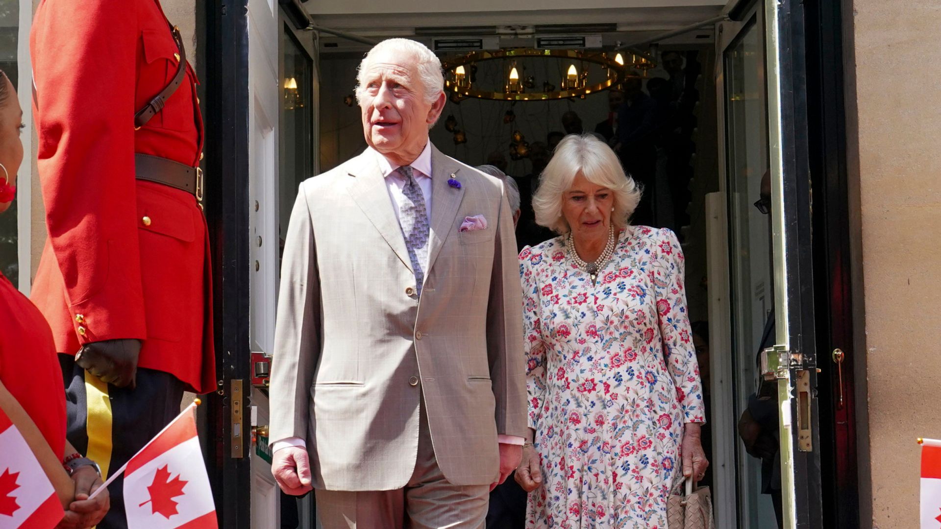 'Momentous occasion' as King heads for Canada