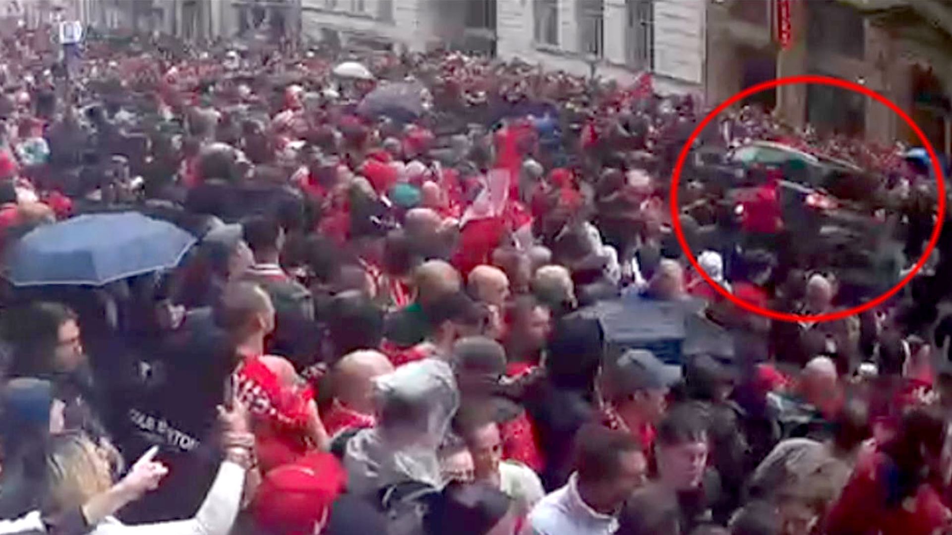 New footage shows Liverpool parade collision as panicked fans tried to flee