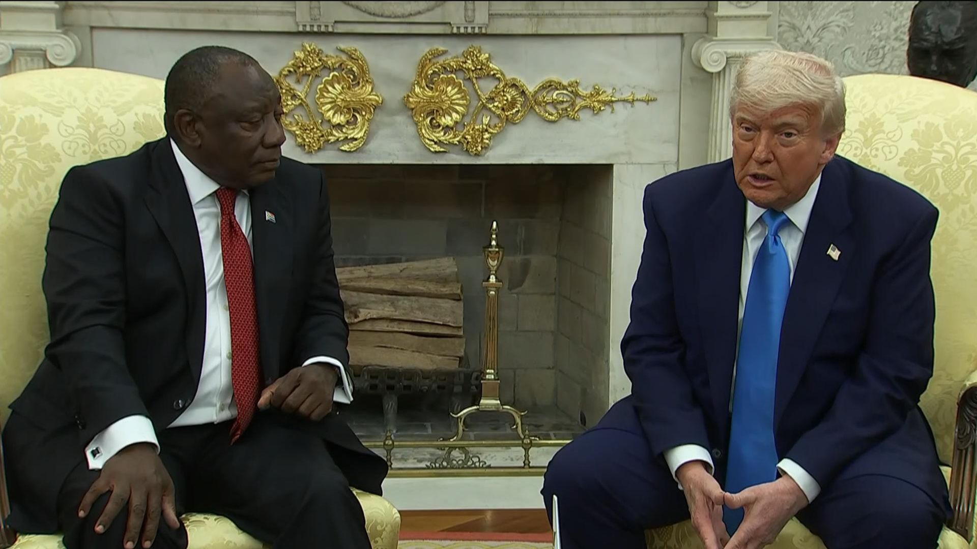 Trump ambushes South African president by playing videos alleging 'genocide' in South Africa