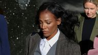 Dawn Richard arriving at court on Monday. Pic: Reuters