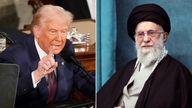 President Donald Trump (left) and the Supreme Leader Ayatollah Ali Khamenei.
File pic: AP