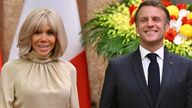 The Macrons. Pic: Reuters