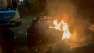 Police say a car linked to Sir Keir Starmer was also set alight on the same street as his Kentish Town house.