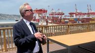 Lord Ian Austin pictured in Israel in an image released by the British Embassy in Israel