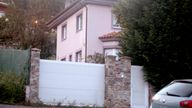 Outside the house where the facts have occurred in the rural area of Oviedo, on April 29, 2025, in Oviedo, Asturias (Spain). A married couple has been arrested by agents of the Local Police of Oviedo after finding that their children were locked in the house in very bad sanitary conditions, surrounded by excrement and had been locked up since 2021. 29 APRIL 2025 Jorge Peteiro / Europa Press 04/29/2025 (Europa Press via AP)