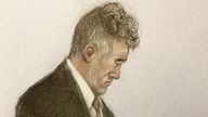 Court artist sketch by Elizabeth Cook of Paul Doyle, 53, appearing at Liverpool Magistrates' Court. Pic: PA