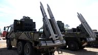 The RAVEN air defence system. Pic: PA