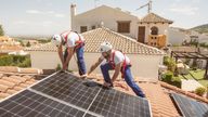 Roof workers in Spain. Pic: iStock