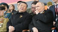 Russian President Vladimir Putin and his Chinese counterpart Xi Jinping 