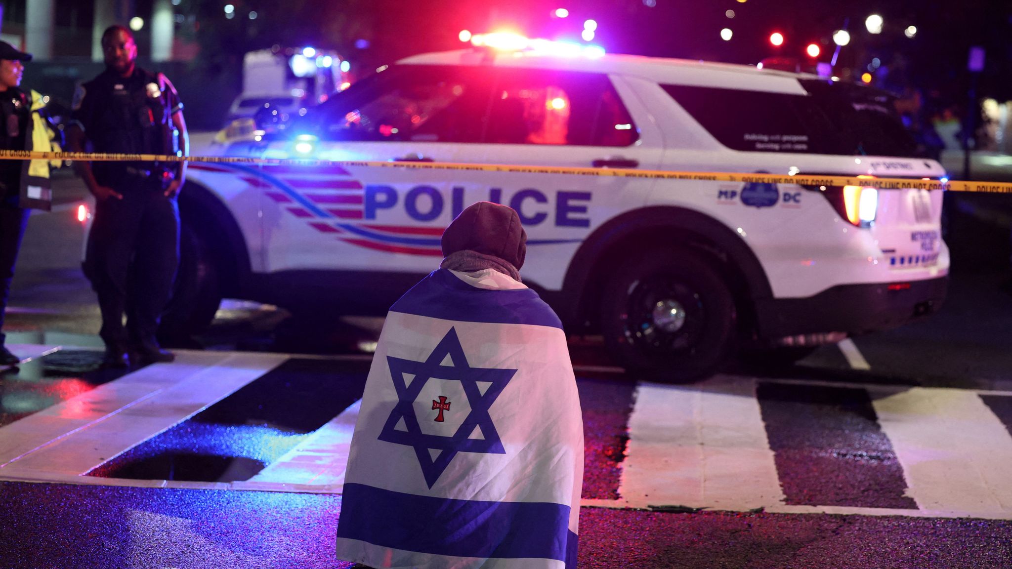 Couple shot dead in Washington DC after Jewish museum event named - as attack condemned