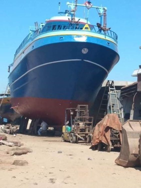 Boat picture from the phone of people smuggler Ahmed Ramadan Mohamad Ebid. Pic: NCA 