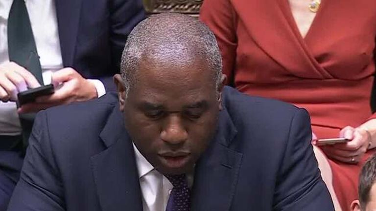 Lammy announces Israeli ambassador summoned by UK government.