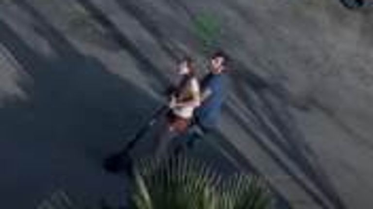 Suspects try to escape officers on an electric scooter