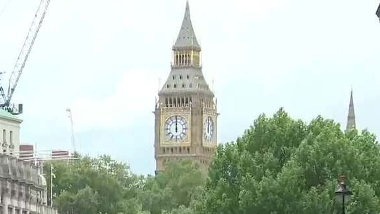 Big Ben tolls on VE Day