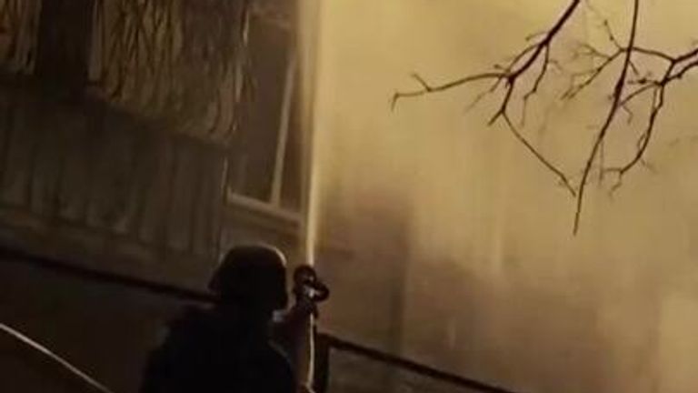 Aftermath of strikes on Odesa