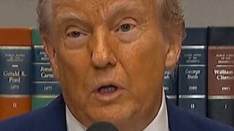 Trump talking on 12 May.