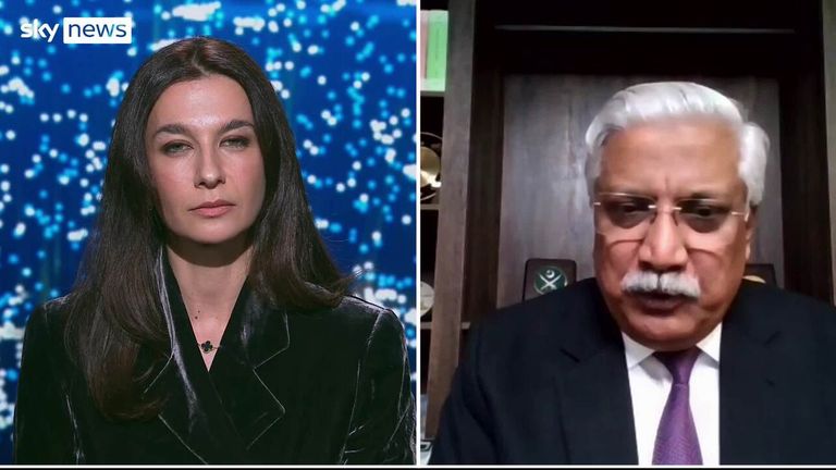 Lieutenant General Muhammad Saeed and Yalda Hakim