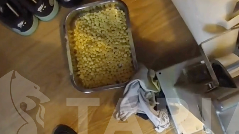 Police in Wales have raided a flat of a man who was  manufacturing poisonous diet pills.