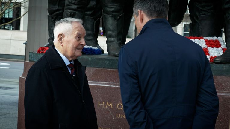 World War 2 veteran Colin Bell reflects on the moment he found out the war was over. 
