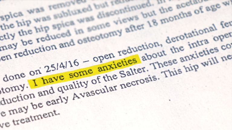 The report author wrote he had "some anxieties" about one surgery