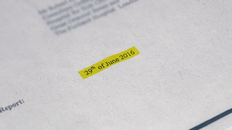 The confidential report was written in 2016