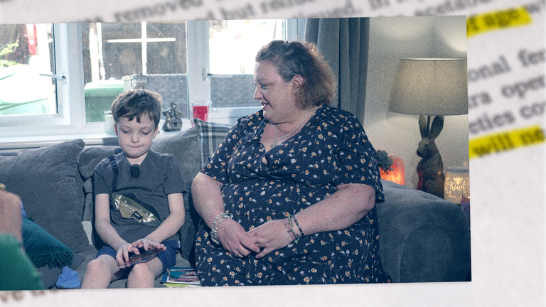 Oliver and his mother, Nicole