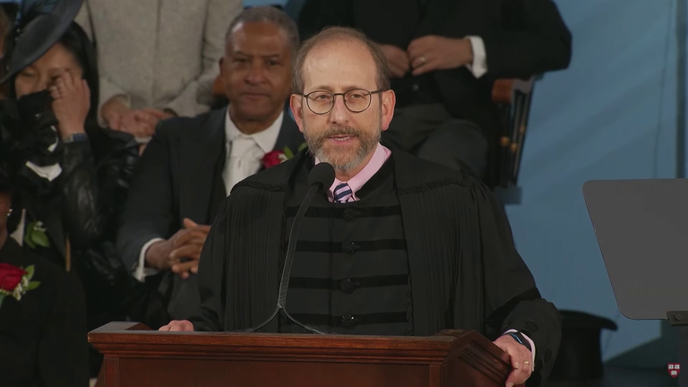 Harvard president Alan Garber
