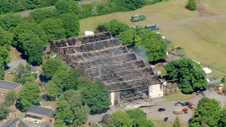 Bicester Motion in Oxfordshire where two firefighters and a member of the public have died, and two firefighters were also seriously injured.