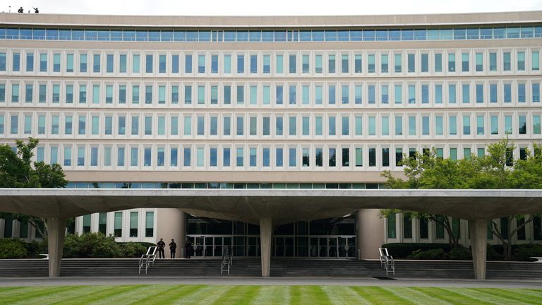 Main entrance of the CIA headquarters in Langley, Virginia. File pic: Reuters/Kevin Lamarque