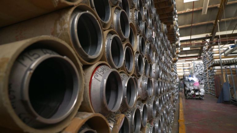 Inside one of the city's remaining clothesmakers 