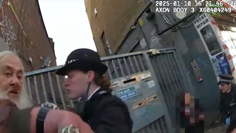 Cheneler's arrest. Pic: Metropolitan Police. 