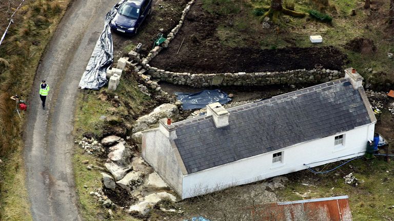 The scene of the 2006 murder of Denis Donaldson. File pic: PA