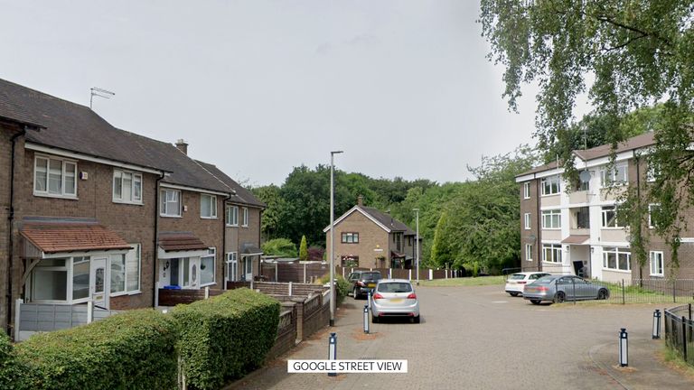 Baslow Road in Denton, Greater Manchester