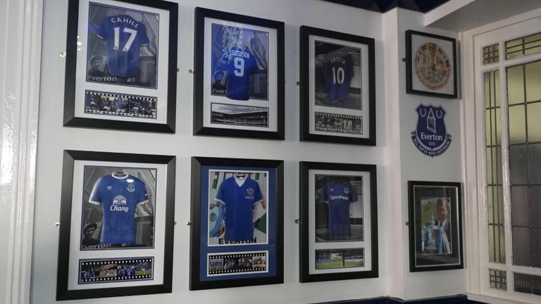 The Winslow Inn with Everton pictures adorning the walls