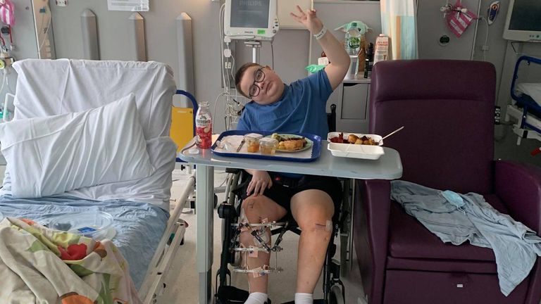 Finias Sandu in hospital