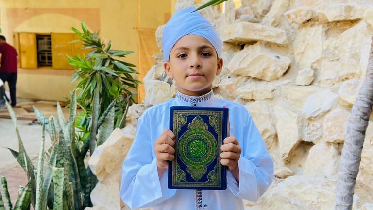 Adam, 11, was left badly injured