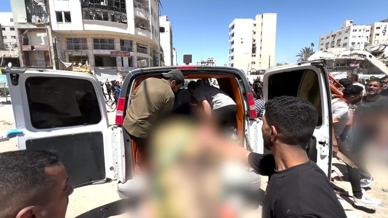 Gaza ambulance 
