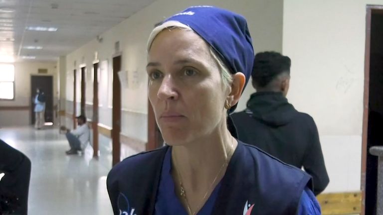 Dr Victoria Rose in Gaza 