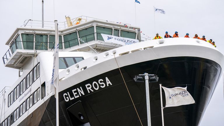 The MV Glen Rosa. Pic: PA