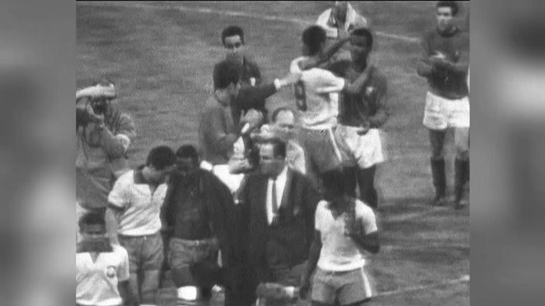 Archive footage of Everton at Goodison Park