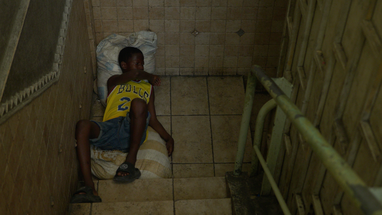 Boy in displacement camp Port-au-Prince, Haiti 
pic sent by Ramsay team for Haiti story 1 