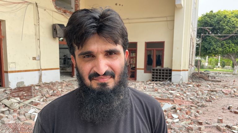 Hanzla Ammad. Still from Cordelia Lynch report on anger in Pakistan after Indian air strikes