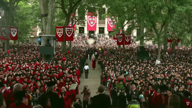 Harvard graduation ceremony