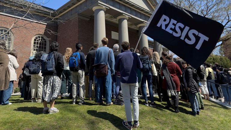 Trump administration bars Harvard from enrolling international students |  US News | Sky News