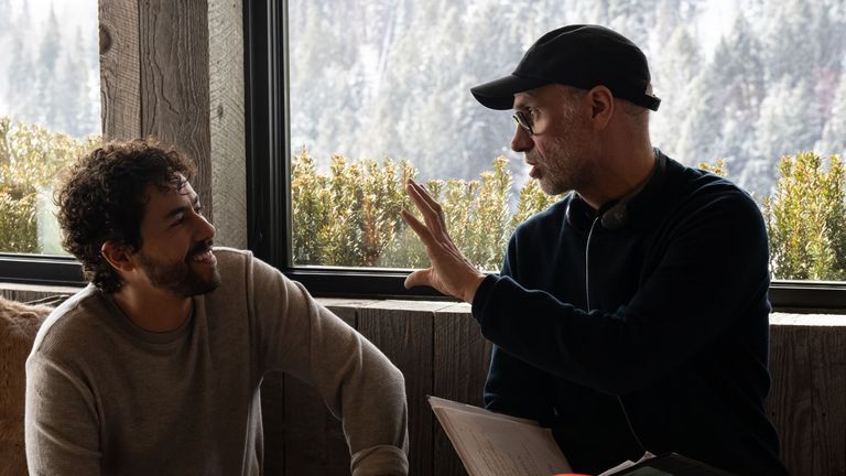Jesse Armstrong with Ramy Youssef. Pic: Mountainhead/HBO

