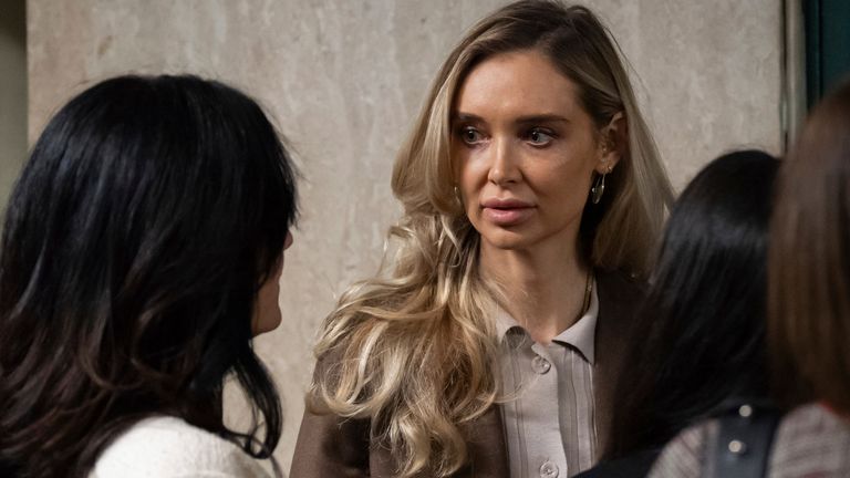 Kaja Sokola testified on Thursday. Pic: AP