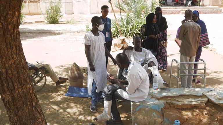 Munzir has been at the Osman Makkawi shelter, along with other wounded civilians who do not have ID or a way to contact their loved ones