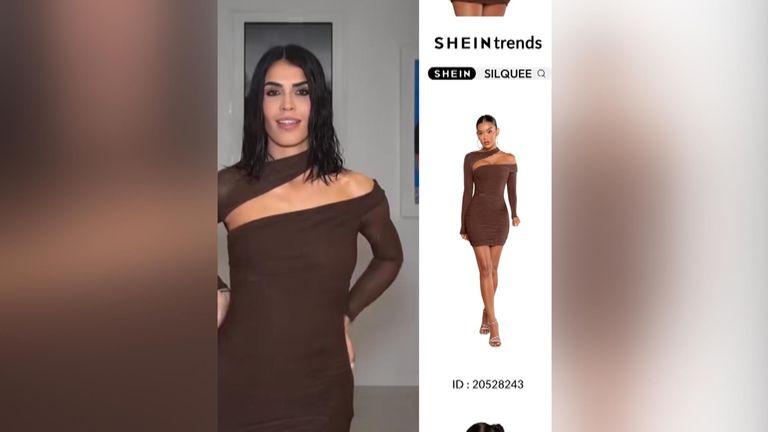 An online advert for Chinese fast fashion company Shein